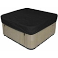 Miniatyrbillede 1 af 5: Pool Cover Firkantet Solcelle Pool Cover, Elastisk Snor Vandtæt Spa Cover Udendørs Cover til Pool, Sort 218*218*30cm LO-Ron