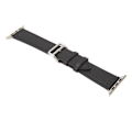 Miniatyrbillede 2 af 7: Smart Watch Band Urrem Læder Smart Watch Tilbehør til IOS Watch Series SE 8 7 6 5 4 3 2 1 42mm 44mm 45mm Sort