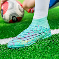 Miniatyrbild 4 av 5: Fotbollsskor för män Halkfria fotbollsskor Klossar Gräs Fotbollssneakers Yj068 Blue 41
