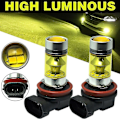 Miniatyrbilde 5 av 5: 2 X Led-lys 100w H8 H11 Gul Dimlys 2828 20led Frontlykt
