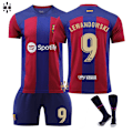 Miniatyrbild 1 av 2: 23-24 Lewandowski 9 New Barcelona New Season Jersey Senaste Vuxna Barn FotbollströjaA Adult XL（180-190cm）