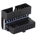 Pikkukuva 1 / 7: Pystysuuntainen Pin-sovitin USB3.0 19Pin 20Pin Nopea Signaalinsiirto Pöytätietokoneen Emolevyn Sovitin
