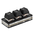 Miniatyrbilde 6 av 6: 3 Tasters Mini Tastatur Rød Bryter Hot Swappable Fargerik Bakgrunnsbelysning DIY Egendefinert Programmerbar USB Enhånds Tastatur for Arbeid Spill