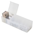 Miniatyrbillede 2 af 7: Desktop datakabel efterbehandling gitter opbevaringsboks plast white