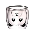 Pikkukuva 1 / 4: Söta muggar Glas dubbelvägg isolerat glas espressokopp, kaffekopp, tekopp, mjölkkopp (panda)