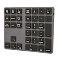 Pikkukuva 2 / 7: Langaton numeronäppäimistö Mini Ultra Ohut Alumiiniseos 7 Värin Taustavalaistu 34 Näppäimen Numeronäppäimistö Windowsille ja OS:lle