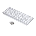 Miniatyrbilde 4 av 7: Bluetooth-tastatur for nettbrett PC, ultratynn, bærbar, 78 taster, hvit trådløs Bluetooth-tastatur for IOS for Android