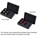 Miniatyrbilde 3 av 4: Hjulnavkapsler Cover (4 stk) for KAVANIC Tesla Model Y Model 3 Modifisering Cover (svart/matt svart) Hvit / Matt Svart