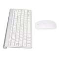 Miniatyrbillede 5 af 7: Tastatur og mus sæt 2.4G trådløs 78 taster USB tynde ætsede tastehætter Ergonomisk lydløs knap Computertastaturer mus sølv