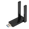 Miniatyrbilde 1 av 7: USB3.0 WIFI Signaladapter 2.4+5G Dobbel Frekvens Dobbel Antenne WIFI Signalmottaker Sender