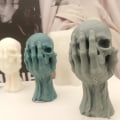 Pikkukuva 2 / 7: Uusi Handheld Skull silikonimuotti Halloween koriste