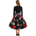 Pikkukuva 4 / 5: Naisten vintage-joulumekko Cocktail-juhlamekko Holiday Cos XXL