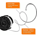 Miniatyrbillede 5 af 5: Trimmer line spole til Black And Decker Trimmer, 6