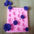Miniatyrbillede 5 af 5: Roser 21stk Blomster Silikone Form Bageform Chokolade green