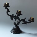 Miniatyrbillede 2 af 3: 4 stk. Elektrisk lys natlys sort skal med gul blink