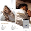 Miniatyrbild 4 av 5: Barnväckarklocka med smartphone-appkontroll, digital väckningsklocka för barnsovrum, söt wifi-klocka vid sängen med 3d tiger, nattljusväckarklocka Wi