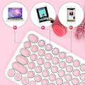 Miniatyrbild 3 av 4: Qwert Bluetooth iPad Tangentbord Mus Set För Laptop PC Mini Uppladdningsbart Magic Keyboard (rosa)
