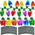 Pikkukuva 2 / 11: Magneettiset tarrat Auton magneettiset tarrat Joulupukki Valolamppu heijastavat tarrat Small Light Bulb Combination*2