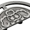 Miniatyrbillede 2 af 5: 1/2/3 Halvmåne Trækskab Håndtag Skuffe Trækknop Køkken Silver Gray 9.8x4.9cm 1Set