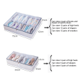 Pikkukuva 10 / 10: Under Bed Shoe Storage Organizer Clear Window Design Sopii korkokenkiin ja tenniskenkiin Pink Large