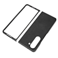 Miniatyrbillede 2 af 7: Foldeskærm Telefon Cover Syntetisk Læder Beskyttende Foldetelefon Cover til Samsung Galaxy Z Fold 5 To Farvet Lychee Mønster Sort