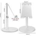 Miniatyrbilde 2 av 4: Justerbar Stativ for Tablet/Telefon, Teleskopisk Justerbar Ipad Stativholder, Universell Multivinkel Aluminiumstativ Kompatibel Med Iphone Smart Cel