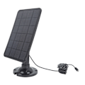 Miniatyrbillede 2 af 7: Kamera Solpanel Oplader 10W 5V Micro USB Sort Solcellepanel til Sikkerhedskamera Mobiltelefon Power Bank