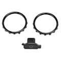 Miniatyrbilde 5 av 7: Dekorative Aksentringer for Xbox Elite Series 2 Kontroller Matt Krom Bryterknapper Erstatningsdeler Svart