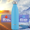 Miniatyrbilde 4 av 6: Rustfri vannflaske 500ml, egnet for kullsyre