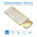 Miniatyrbild 2 av 4: Mini Trådlöst tangentbord och mus Set Mute Key Caps Multimedia Tangentbord för PC Lapto Black