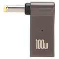 Miniatyrbild 1 av 7: Typ C Hona Ingång till DC Adapter PD Snabbladdningschip Aluminiumlegering Material Vinkeldesign 100W Notebook Strömkabel 4x1.7mm