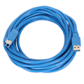 Miniatyrbillede 6 af 7: USB 3.0 Kabel A til B Han til Han Høj Hastighed Firkantet Åbning Printertilbehør 5 meter