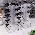 Miniatyrbild 5 av 5: 2-rads solglasögonställ Hållare Glasögon Display Stand Transparent
