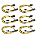 Pikkukuva 6 / 7: 6 kpl GPU-virtakaapeleita PCIE 6-nastainen - 8-nastainen uros-uros virtalähdetarvikkeet TT:lle OCZ:lle