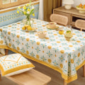 Miniatyrbilde 2 av 5: Yellow Flower Series Duk Vanntett Sofabord Rektangulær