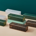 Miniatyrbillede 4 af 7: Desktop datakabel efterbehandling gitter opbevaringsboks plast white