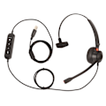 Miniatyrbild 1 av 7: USB Business Headset ENC Brusreducerande Enkelsidigt Trådbundet PC-headset med Högtalarvolymjustering och Mikrofonljudavstängning