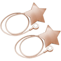 Miniatyrbillede 2 af 5: Magnetiske gardinbindinger Clips dekorative rebholdere, 2-pack bindebånd Red ancient