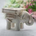 Miniatyrbillede 4 af 5: Kreativ elefant, lysestager i fugleharpiks (2 stk)