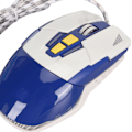 Miniatyrbilde 3 av 7: Sportsbilformet Kablet Gamingmus USB Optisk Datamus LED-lys 4 Justerbar DPI Opptil 3200 Datamus Blå