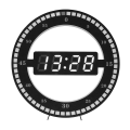 Miniatyrbild 1 av 6: Digital Väggklocka med LED black