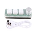 Miniatyrbilde 1 av 7: 3 Tasters Tastatur USB RGB Bakgrunnsbelyst 3 Taster Mekanisk Knott Design Programmerbar Avtakbar Kabel OSU Tastatur for Spillkontor