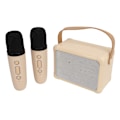 Miniatyrbild 2 av 6: Bluetooth Högtalare HIFI Ljudkvalitet Snabbare Överföring Anti-Interferens LED-Belysning Bluetooth Högtalare för Hemmabruk Beige Dubbla Mikrofoner