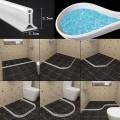Miniatyrbillede 2 af 5: Silikone Vandstop Toilet Badeværelse Vandtilbageholdelsesstrimmel Brusebad Vådadskillelse Blocker Dam Flood Barrier 1 stk (1M, Hvid)
