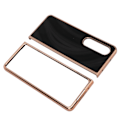 Miniatyrbillede 4 af 7: Telefoncover Nano Elektroplettering Ridsefast Galaxy Tekstur Foldbart Telefonbeskyttelsescover til Samsung Galaxy Z Fold 4 Sort