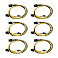 Pikkukuva 4 / 7: 6 kpl GPU-virtakaapeleita PCIE 6-nastainen - 8-nastainen uros-uros virtalähdetarvikkeet TT:lle OCZ:lle