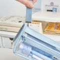 Pikkukuva 7 / 8: Yksinkertainen läpinäkyvä kynälaukku Fashon Paperi-säilytyslaukku Blue