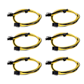 Pikkukuva 5 / 7: 6 kpl GPU-virtakaapeleita PCIE 6-nastainen - 8-nastainen uros-uros virtalähdetarvikkeet TT:lle OCZ:lle