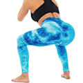 Miniatyrbild 5 av 5: Damsportleggings med hög midja. Anti-celluliter ogenomskinlig bombygel