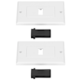 Pikkukuva 2 / 7: 2 kpl USB 3.0 Seinälevy Pikalataus Kaksoisportti USB3.0 Pistorasiapaneeli Kotiin Toimistoon Hotelliin
